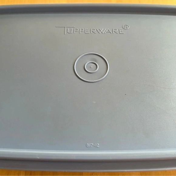 Tupperware Blue Lid Clear Deli Keeper Container 817- 12 Vintage - Picture 5 of 10